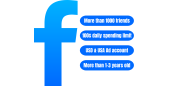 Top quality 2-years old with 1000 friends facebook profile for ads campaign