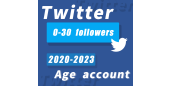 Twitter   2020-2023, 0-30Followers +token + 2FA
