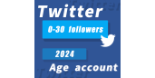 Twitter aged 2024, 0-30Followers + token + 2FA
